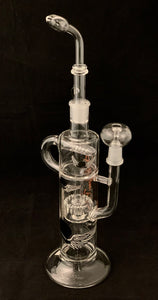 Sheldon Black - 14" Recycler Rig w/ Removable Mouth Piece Flyer Label (SH31) - $700