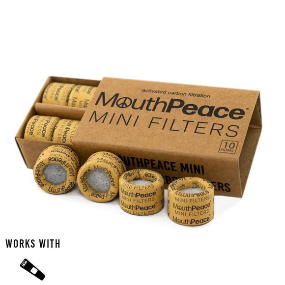 MouthPeace Mini Refill Replacement Filter Set 10/pk Mouthpiece Accessory By Moose Labs